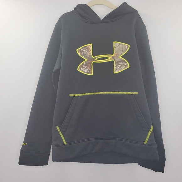 Under Armour Other - Underarmor Boys Hoodie Sweater Camo Print Big Logo